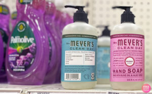 Mrs Meyers Soap on Store Shelf