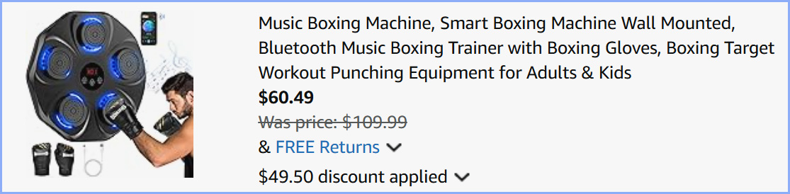 Music Boxing Machine at Checkout