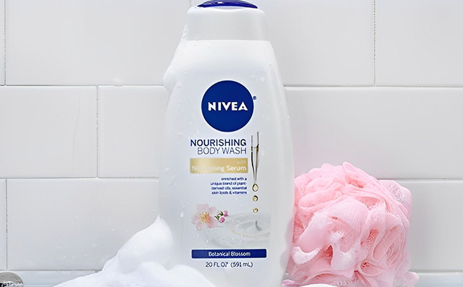 NINIVEA Nourishing Botanical Blossom Body Wash in the Bathroom