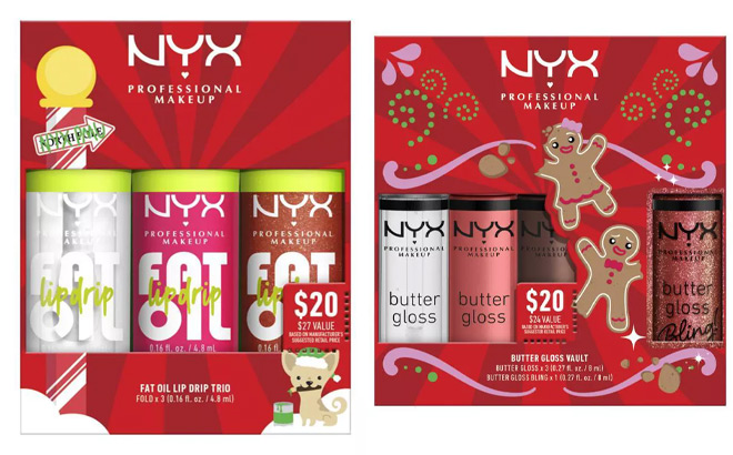 NYX Fat Oil Lip Drip Trio Holiday 3 Piece Gift Set