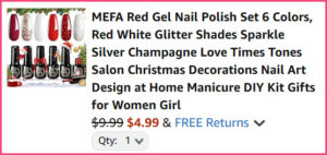 Nail Polish Set at Checkout