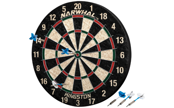 Narwhal Kingston Official Size Bristle Dartboard