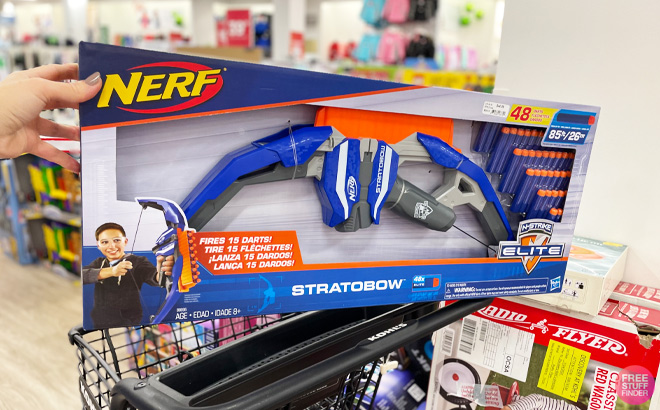 Nerf Stratobow in Kohls Cart