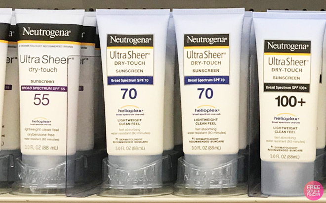 Neutrogena Ultra Sheer Dry Touch SPF 70 Sunscreen