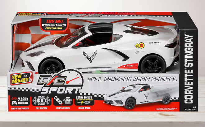 New Bright Remote Controlled Corvette Car