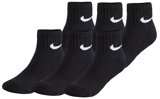 Nike Little Kids 6 Pack Ankle Socks