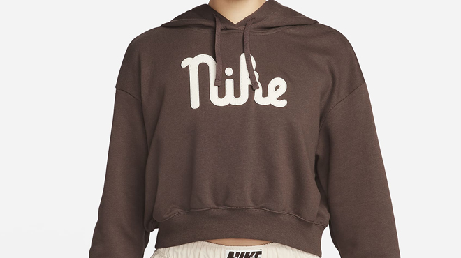 Nike Womens Oversized Cropped Hoodie