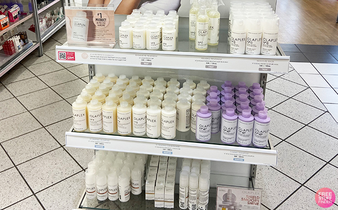 Olaplex Hair Care on Shelves at a Store