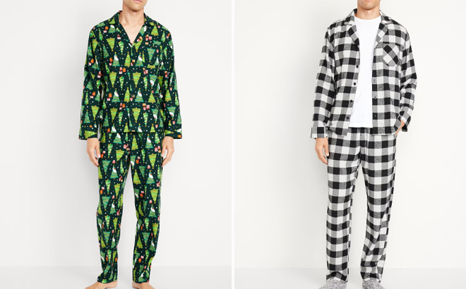 Old Navy Mens Flannel Pajama Set