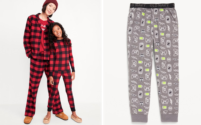 Old Navy Microfleece Pajama Joggers Boys