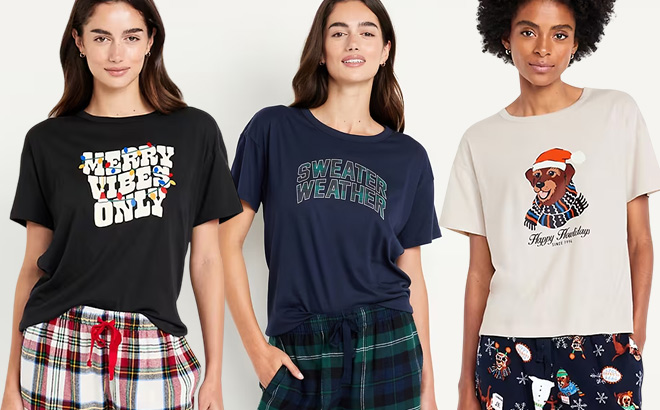 Old Navy Womens Holiday Tees