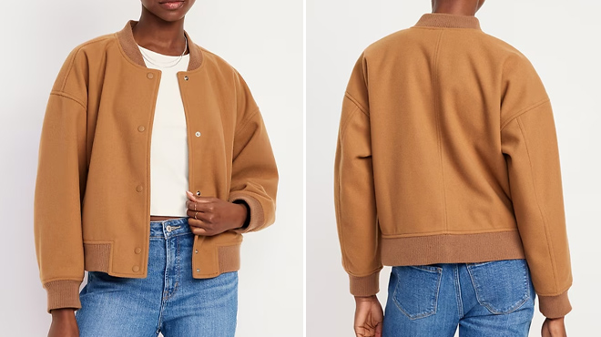 Old Navy Womens Oversized Bomber Jackets