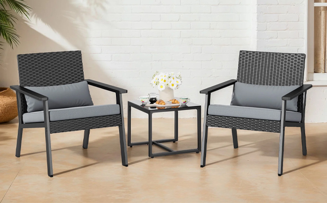 Patio Furniture Set Lofka 3 Piece Outdoor Set