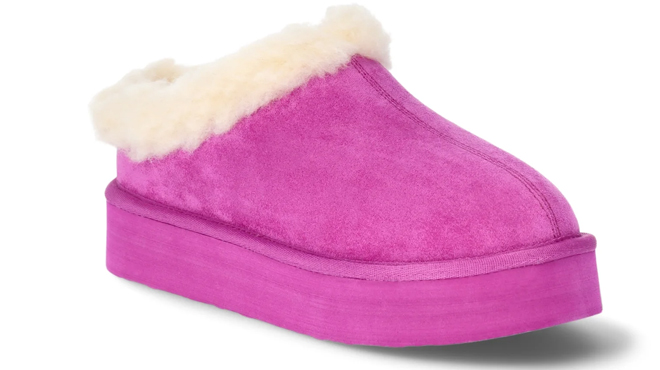 Pawz Womens Lined Platform Slippers