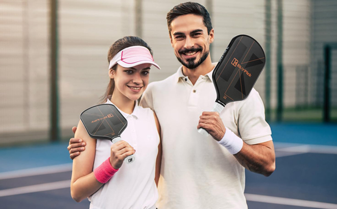 People holding BuyPick Pickleball Paddles