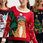 People wearing Ugly Christmas Sweaters