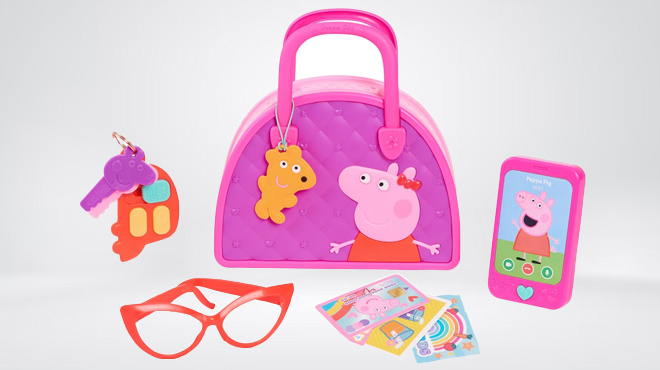 Peppa Pig 9 Piece Dress Up & Pretend Play Bag Set