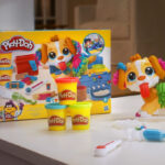 Play Doh Care n Carry Vet Playset on the Table