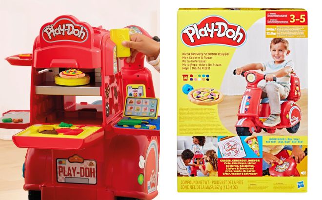 Play Doh Pizza Delivery Scooter Playset