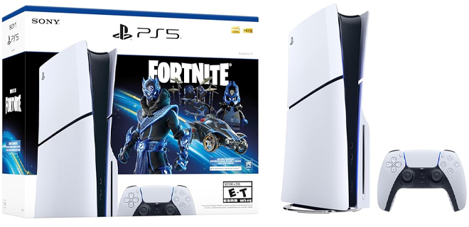 Play Station 5 Console Fortnite Cobalt Star Disc Edition