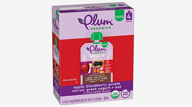 Plum Organics Mighty Morning Organic Toddler Food 4 Pack