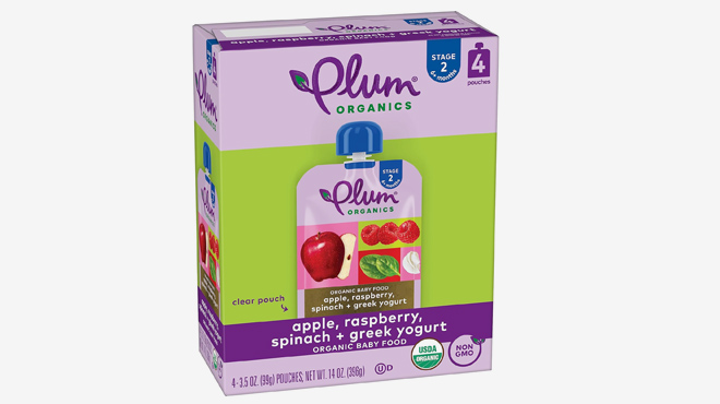 Plum Organics Stage 2 Organic Baby Food 4 Pack