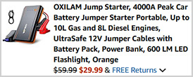 Portable Car Battery Jump Starter Screenshot