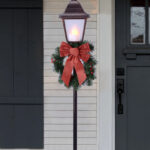 Pre Lit Battery Operated Christmas Lamp Post