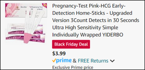 Pregnancy Test Pink HCG Early Detection Checkout