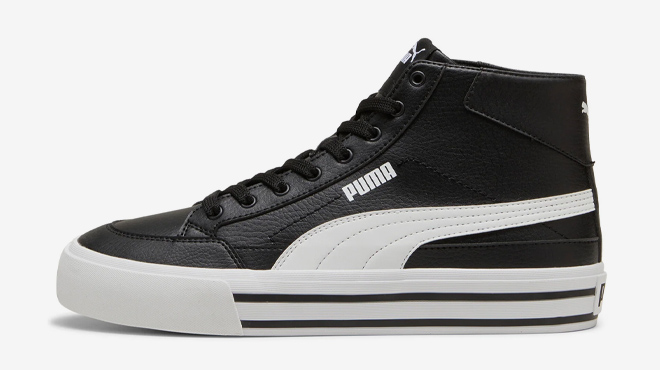 Puma Mens Court Classic Vulc Mid Sneakers