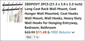 Rack Wall Mount at Checkout