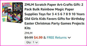 Rainbow Magic Paper at Checkout