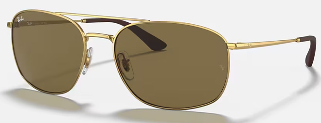 Ray Ban RB3654 Sunglasses in Polished Arista Gold