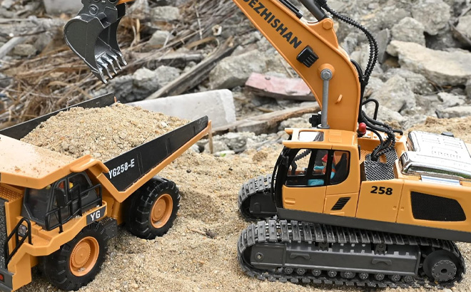 Remote Control Excavator Toy