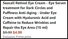 Retinol Eye Cream Order Summary