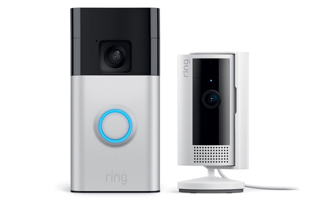 Ring Starter Set with Battery Doorbell and Indoor Cam