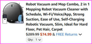 Robot Vacuum at Checkout