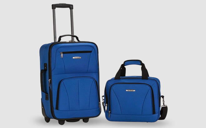 Rockland Fashion Softside Upright Luggage Set