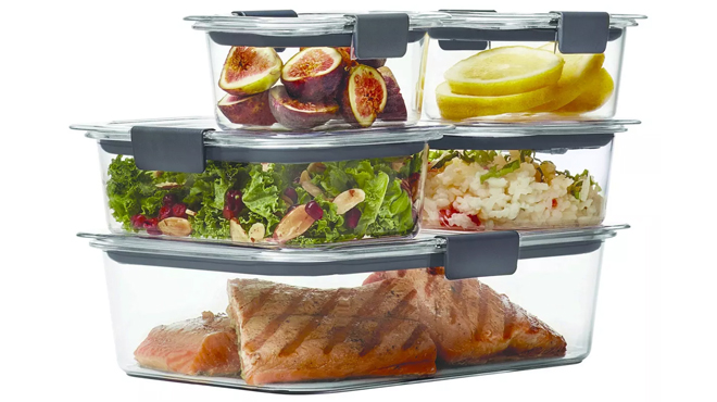 Rubbermaid 10 Piece Brilliant Food Storage Containers