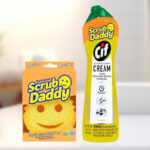 Scrub Daddy Sponge and Cif Cleaner on a Counter