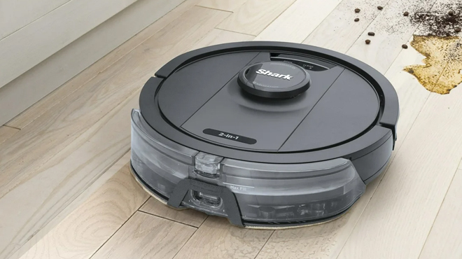 Shark IQ 2 in 1 Robot Vacuum Mop on the Kitchen Floor