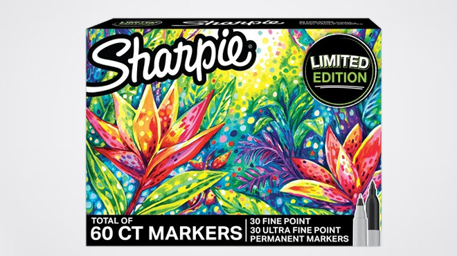 Sharpie 60 Count Permanent Markers Limited Edition Set