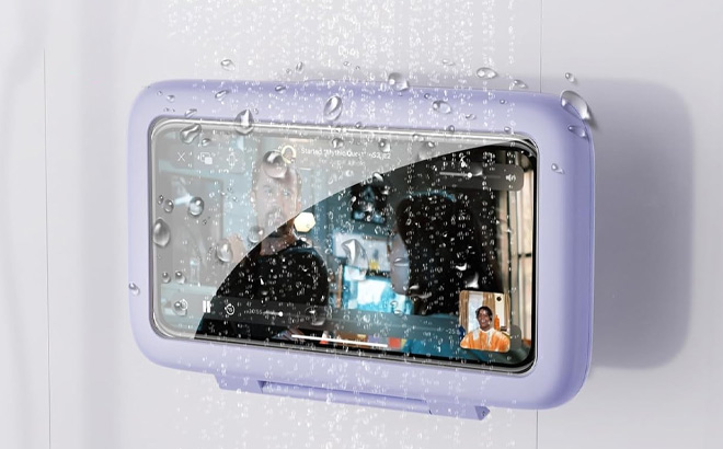 Shower Phone Holder in Purple Color