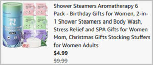 Shower Steamers 6 Pack Screenshot