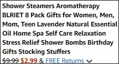 Shower Steamers Final Price