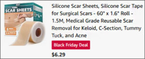 Silicone Scar Tape at Checkout