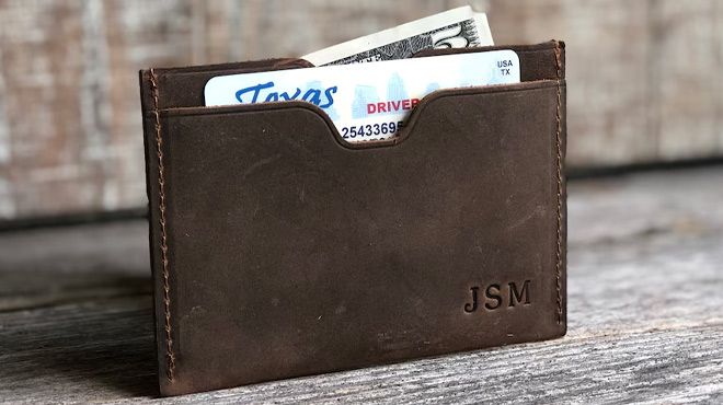 Slim Leather Card Holder