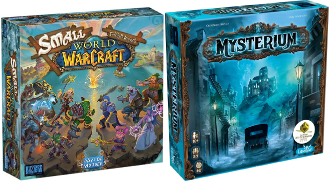 Small World of Warcraft Board Game and Mysterium Board Game