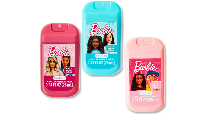 Smart Care Barbie Hand Sanitizer Spray 3 pk