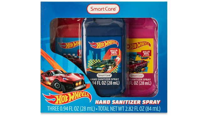 Smart Care Hot Wheels Hand Sanitizer Spray 3 pk Box